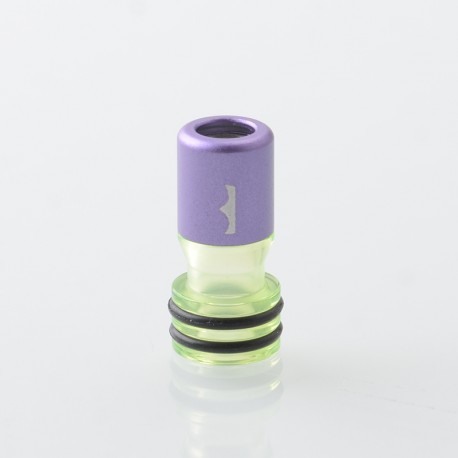 Monarchy Tapered V2 Style 510 Drip Tip for RDA / RTA / RDTA Atomizer - Purple, PC + Aluminum