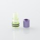 Monarchy Tapered V2 Style 510 Drip Tip for RDA / RTA / RDTA Atomizer - Purple, PC + Aluminum