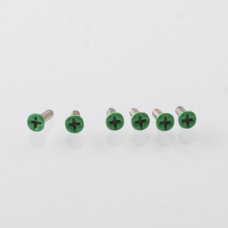 Authentic MK MODS Replacement Screws for Lost Vape Centaurus B80 AIO Kit - Green (6 PCS)