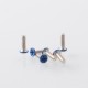 Authentic MK MODS Replacement Screws for Lost Vape Centaurus B80 AIO Kit - Blue (6 PCS)