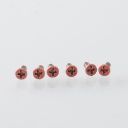 Authentic MK MODS Replacement Screws for Lost Vape Centaurus B80 AIO Kit - Orange (6 PCS)