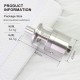 SXK Picatiny Style MTL RTA Rebuildable Tank Atomizer - Silver, 316 Stainless Steel + Glass, 3ml, 22mm Diameter