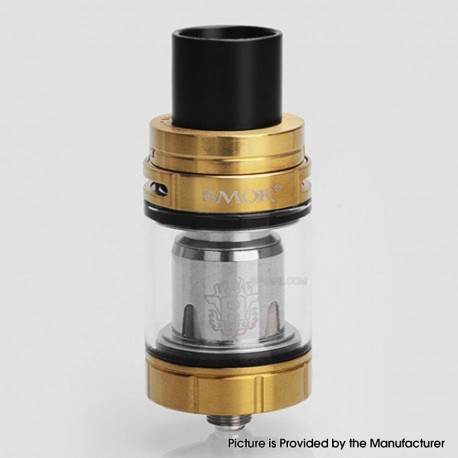 [Ships from Bonded Warehouse] Authentic SMOKTech SMOK TFV8 X-Baby Sub Ohm Tank Atomizer - Gold, SS, 4ml, 24.5mm Diameter