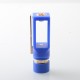 AMIGO Style Boro Mechanical Mod - Blue, Brass, 1 x 18350 / 18650, Compatible with BB / Billet / Boro RBA / Tank