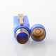 AMIGO Style Boro Mechanical Mod - Blue, Brass, 1 x 18350 / 18650, Compatible with BB / Billet / Boro RBA / Tank