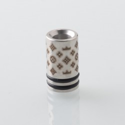 Monarchy DLVC Style 510 Drip Tip for RDA / RTA / RDTA Atomizer - Silver, Stainless Steel