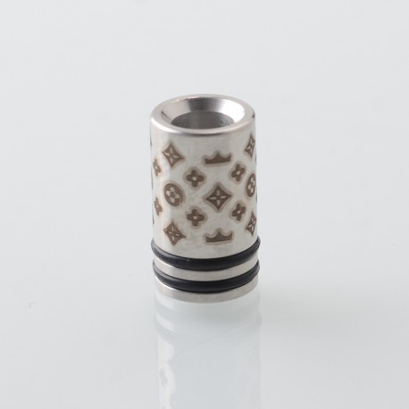 Monarchy DLVC Style 510 Drip Tip for RDA / RTA / RDTA Atomizer - Silver, Stainless Steel