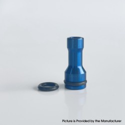 Mission XV Style RDL 510 Drip Tip for RDA / RTA / RDTA Atomizer - Blue, Stainless Steel