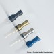 Mission XV Style RDL 510 Drip Tip for RDA / RTA / RDTA Atomizer - Blue, Stainless Steel