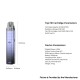 [Ships from Bonded Warehouse] Authentic OXVA Xlim SE 2 Pod System Kit - Blue Purple, 1000mAh, 2ml, 0.6ohm / 0.8ohm