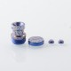 Authentic MK MODS Ti-Type2 4-in-1 Titanium Drip Tip + Button Set for dotMod dotAIO V2 - Blue Auspicious Clouds