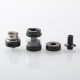 Tripod 2 Style RTA Rebuildable Tank Atomizer - Black, 2.0ml, 22mm, Air Pins 0.8, 1.0, 1.2, 1.5, 1.8, 2, 2.5, 3, 3.5, 4mm
