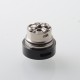 Tripod 2 Style RTA Rebuildable Tank Atomizer - Black, 2.0ml, 22mm, Air Pins 0.8, 1.0, 1.2, 1.5, 1.8, 2, 2.5, 3, 3.5, 4mm