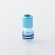 Monarchy Tapered V2 Style 510 Drip Tip for RDA / RTA / RDTA Atomizer - Blue, PC + Aluminum