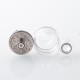 Wick'D W2CK'D Style RDA Rebuildable Dripping Atomizer w/ BF Pin - Translucent, 5 PCS Air Pins, 22mm
