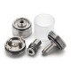 ULTON Kuma Style RTA Rebuildable Tank Atomizer - Silver, 4.5ml, 9 Air Pins + 3 Chambers, 22mm Diameter