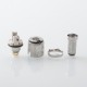 MOBB Mini Royal Collector Edition Style RBA Bridge for Billet / BB / Boro Tank - Silver, Air Pins 1.2mm, 1.5mm, 2.5mm, 3.5mm