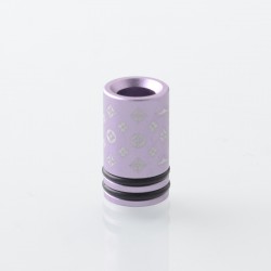 Monarchy DLVC Style 510 Drip Tip for RDA / RTA / RDTA Atomizer - Purple, Aluminum