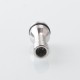 Mission XV Style RDL 510 Drip Tip for RDA / RTA / RDTA Atomizer - Silver, Stainless Steel