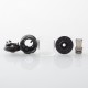 Authentic Ambition Mods Bi2hop MTL RTA (Bishop V2) Atomizer - Black, 4.0ml, 0.8 / 1.0 / 1.2mm Air Pin, 22mm