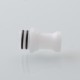 Unkwn Phaze Style 510 Drip Tip for RDA / RTA / RDTA Atomizer - White, POM