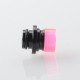 909 Modify Style 510 Drip Tip for RDA / RTA / RDTA Atomizer - Pink, Aluminum Alloy + Acrylic