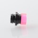 909 Modify Style 510 Drip Tip for RDA / RTA / RDTA Atomizer - Pink, Aluminum Alloy + Acrylic
