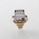 Authentic ThunderHead Creations Blaze RBA Bridge Tank Kit for BB / Billet / Boro - Gold, 3.0 / 2.5 / 2.0 / 1.2mm, 4ml