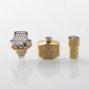 Authentic ThunderHead Creations Blaze RBA Bridge Tank Kit for BB / Billet / Boro - Gold, 3.0 / 2.5 / 2.0 / 1.2mm, 4ml