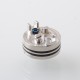 Picatiny Style MTL RTA Rebuildable Tank Atomizer - Silver, 316 Stainless Steel + Glass, 3ml, 22mm Diameter