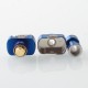 Wick'd Bridg'd Style RBA Bridge for Boro Devices / Billet / BB Mod Kit - Blue, 1.2mm, 2.5mm, 3.0mm, 3.5mm, 4.0mm