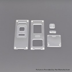 Authentic MK MODS V2 Front + Back Door Panel Plates for Aspire Raga Aio Pod - Clear (2 PCS)