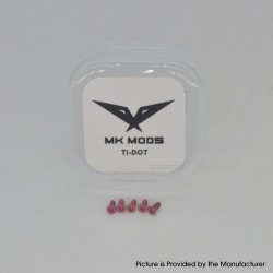 Authentic MK MODS Replacement Titanium Screws for dotMod dotAIO V1 / V2 Pod - Pink (5 PCS)