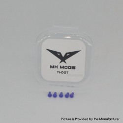 Authentic MK MODS Replacement Titanium Screws for dotMod dotAIO V1 / V2 Pod - Blue Purple (5 PCS)