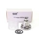SXK Replacement Short Tank Tube Kit for Hussar RTA 2023 - Silver, 316SS + PCTG