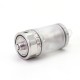 SXK Hussar RTA 2023 Style RTA Atomizer - Silver, 4,2ml, 7 PCS Air Pins: 1 + 1.2 + 1.5 + 1.8 + 2.2 + 2.5 + 2.9mm, 22mm