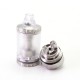 SXK Hussar RTA 2023 Style RTA Atomizer - Silver, 4,2ml, 7 PCS Air Pins: 1 + 1.2 + 1.5 + 1.8 + 2.2 + 2.5 + 2.9mm, 22mm