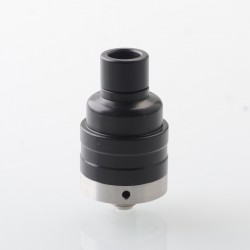 Kindbright Duetto Reborn Style RDA Rebuildable Dripping Atomizer w/ BF Pin - Black, 316 Stainless Steel, 22mm Diameter