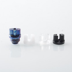 Authentic MK MODS Toxic Drip Tip Kit for BB / Billet / Boro AIO Box Mod - Dark Blue, Titanium