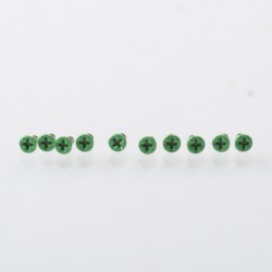 Authentic MK MODS Replacement Screws for VandyVape Pulse AIO V2 Mod Kit - Green, (10 PCS)