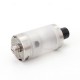 SXK Unkwn Enigma Style RTA Rebuildable Tank Atomizer - Silver, 316SS + PCTG, 5 PCS Air Pins 1.5 + 2.5 + 3 + 3.5 + 4mm, 22mm