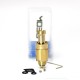 SXK MOBB Mini Style RBA Rebuildable Atomizer w/ 3.5mm Air Pin for Billet / BB / Supbox /Bantam Revision - Gold, 316SS