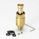 SXK MOBB Mini Style RBA Rebuildable Atomizer w/ 3.5mm Air Pin for Billet / BB / Supbox /Bantam Revision - Gold, 316SS