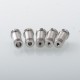 Unkwn One Unreal Style RBA Bridge for Billet / BB / Boro Tank - Purple, Titanium, 6 PCS Air Pins