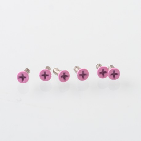 Authentic MK MODS Replacement Screws for Lost Vape Centaurus B80 AIO Kit - Pink (6 PCS)