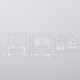 Authentic MK MODS V2 Front + Back Door Panel Plates for Aspire Raga Aio Pod - Clear (2 PCS)