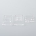 Authentic MK MODS V2 Front + Back Door Panel Plates for Aspire Raga Aio Pod - Clear (2 PCS)