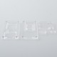 Authentic MK MODS V2 Front + Back Door Panel Plates for Aspire Raga Aio Pod - Clear (2 PCS)