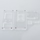 Authentic MK MODS V2 Front + Back Door Panel Plates for Aspire Raga Aio Pod - Clear (2 PCS)