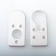 SXK SVA KIMAIO Style AIO All in One Box Mod Replacement Top + Bottom Plate - White, Aluminum Alloy